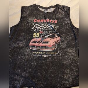 Ladies GM Sleeveless Shirt - Black and Pink. XL.